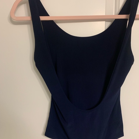 Backless navy thong bodysuit - Picture 5 of 6